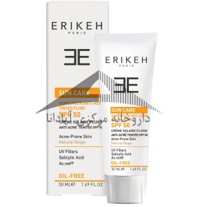 Erikeh Sunscreen SPf 50 Fluid for Combination to Oily Skin 50 ml